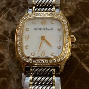 david yurman 25mm watch 18k